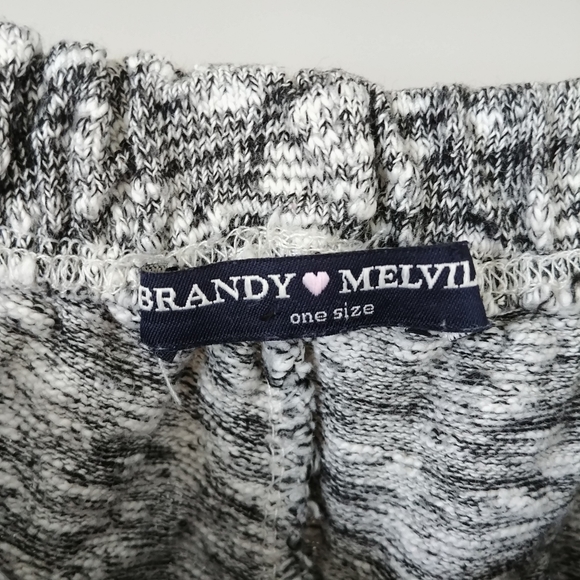Brandy Melville Remi Shorts Heather Grey Cotton One Size - Picture 10 of 10